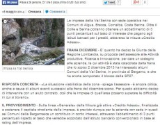La Frana sulla strada per Serina: quanto è difficile fare “impresa” (anche sociale) in montagna.