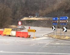 Val Serina: Una frana. 12 km in più e 20 minuti di lavoro per ogni viaggio.