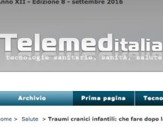 Anche sul prestigioso sito “TelemedITALIA , tecnologie sanitarie, sanità e salute” un servizio sul tema GCA Minori.