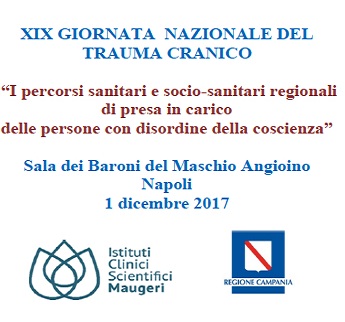 XIX Giornata Nazionale del Trauma Cranico, anche Progettazione a Napoli.
