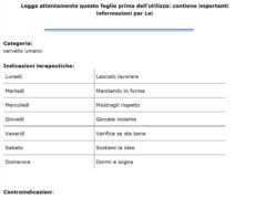 Cervello – FOGLIO ILLUSTRATIVO: INFORMAZIONI PER L’UTILIZZATORE