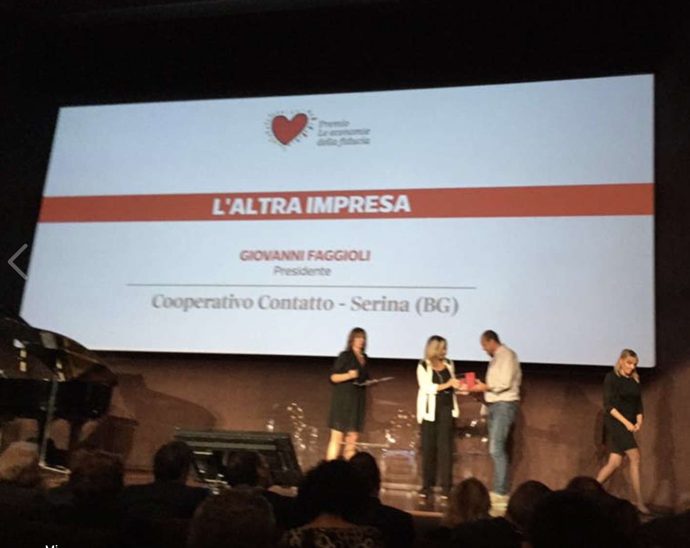 Premio “l’Altra impresa”: la Cooperativa Contatto premiata dal Corriere della Sera