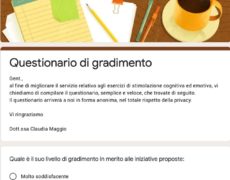 Ci aiuti a migliorare? Grazie per il tuo questionario di gradimento