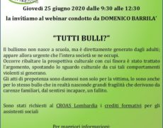 Tutti bulli? – Webinar 25 giugno 2020 con Domenico Barrilà