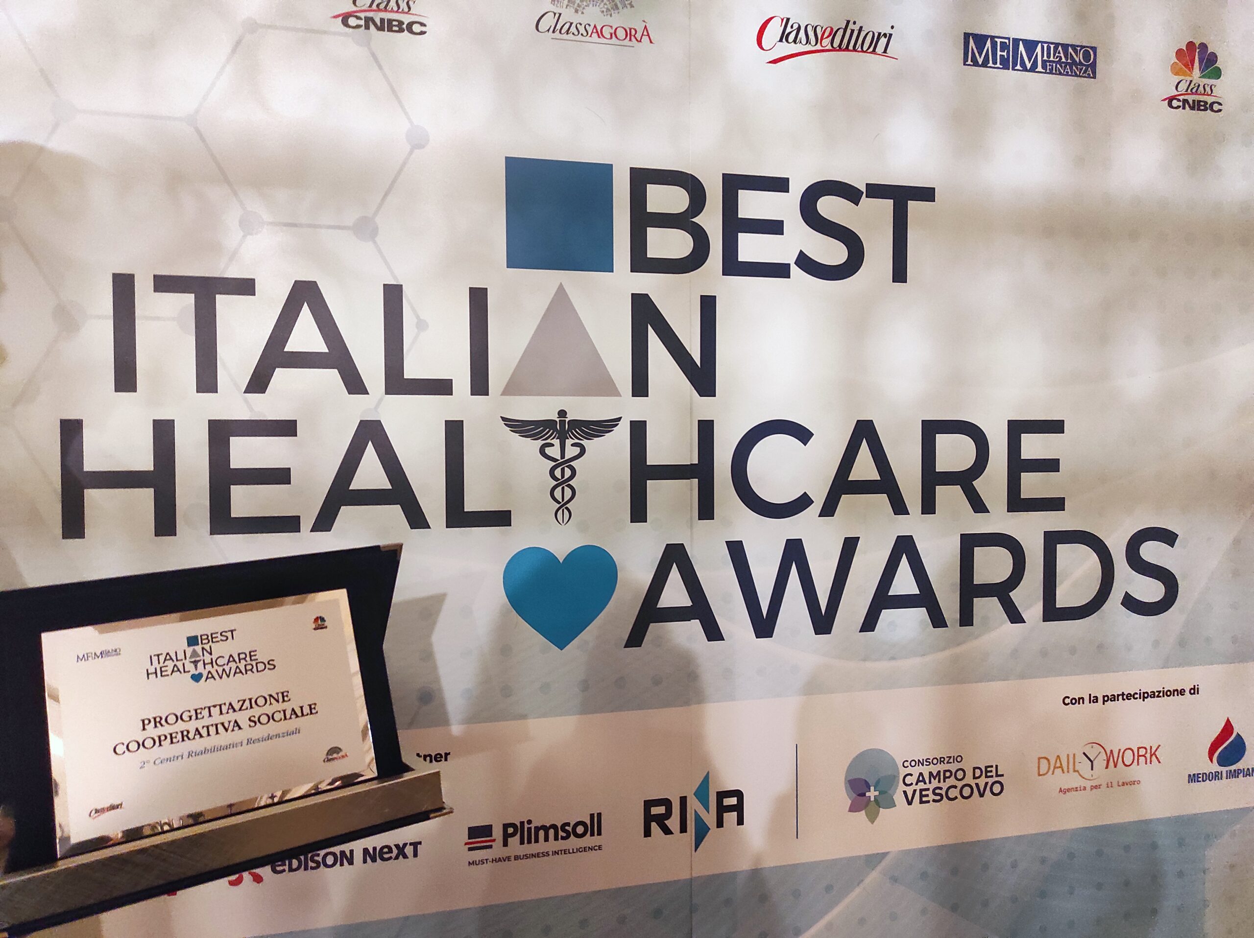 ProgettAzione premiata ai BEST ITALIAN HEALTH CARE AWARDS