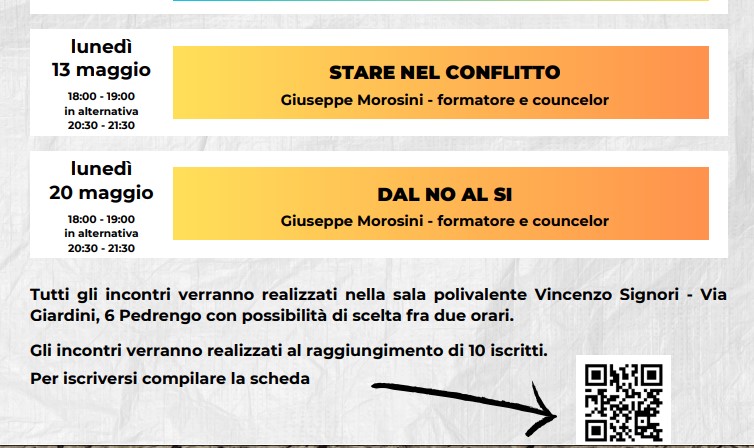 Al fianco dei genitori: STARE NEL CONFLITTO – 13.05.2024