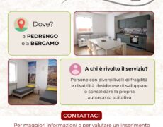 Vivere insieme, costruire autonomia: posti disponibili a Pedrengo e Bergamo