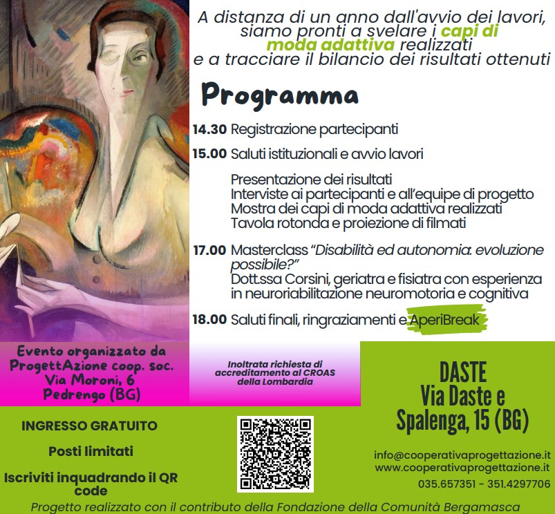 Evento di presentazione dei risultati del progetto: Quando l’abito fa il monaco: mi vesto solo a metà
